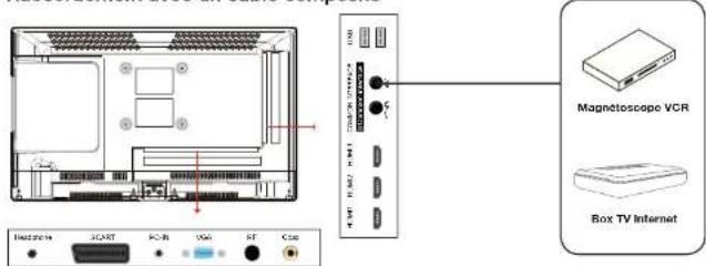 Magnetoscope VCR Box TV Internet