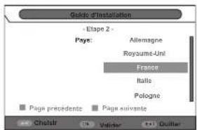 Guide d'installation - Etape 2 - Pages: Allemagne Reyaume-Uni France Italie Pologne Pages precedents Page suivante Cholair Valiner Quillier
