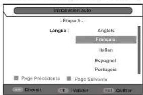 Installation auto - Eclipse 3 - Langue : Anglals Français Italien Espagnol Portugais Page Précédents Page Suiviants Choirer Cr. Valdor F1 Quitter