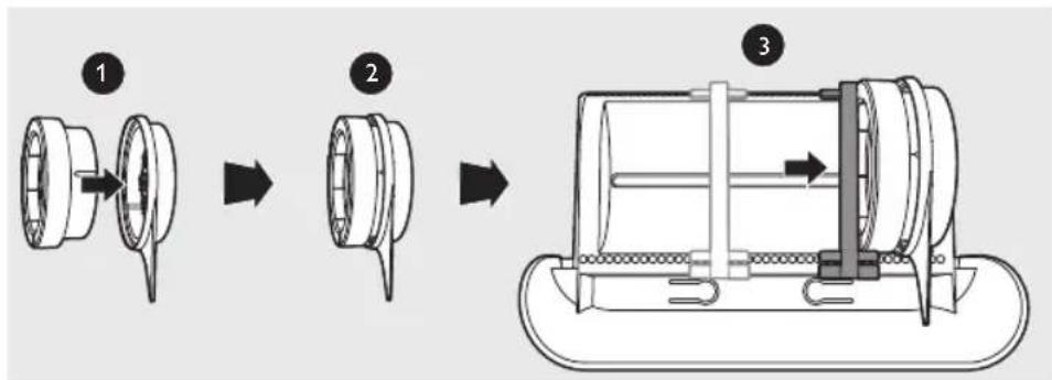 PHILIPS Avance Collection HR2354 - Aufbewahren der Formaufsätze und Reinigungswerkzeuge - 1