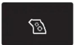 Simple white outline of a map silhouette with sun and lightning symbols (no text or labels)