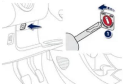 PEUGEOT 107 (2012) - Neutralisation de l'airbag passager - 1