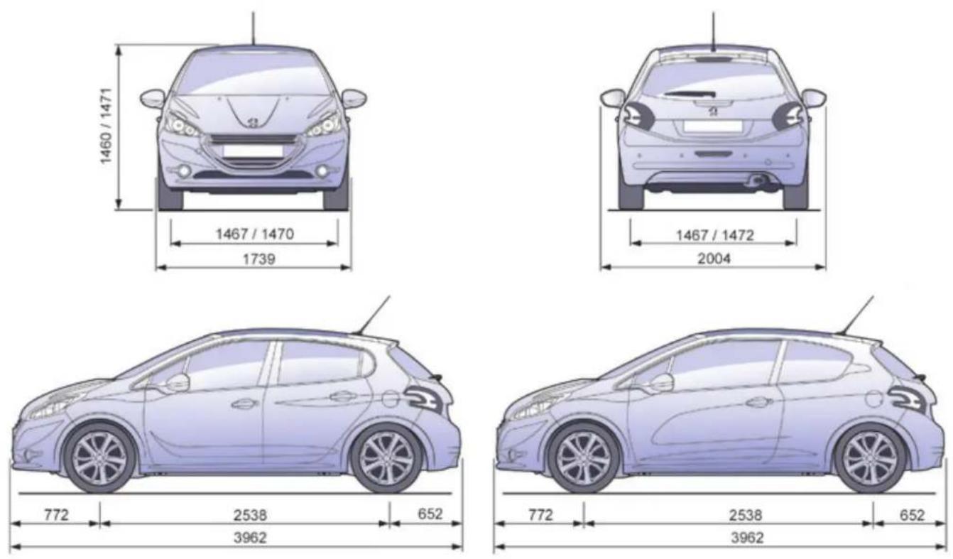 PEUGEOT 208 (2014) - Frein de stationnement - 8