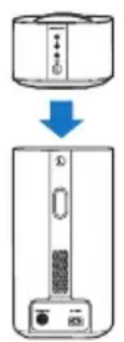 PHILIPS Fidelio E6 - Σύνδεση των ηχείων Surround - 1