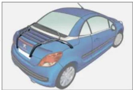 PEUGEOT 207 CC (2011) - PORTE-BAGAGES DE COFFRE - 1
