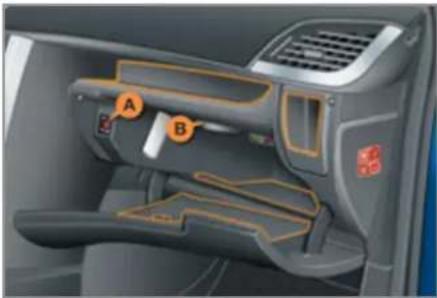 PEUGEOT 207 CC (2011) - Boîte à gants éclairée - 1