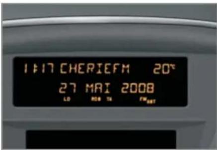 PEUGEOT 207 CC (2011) - ÉCRAN MONOCHROME A - 1
