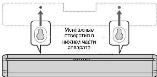Монтажные отверстия в нижней части аппарата