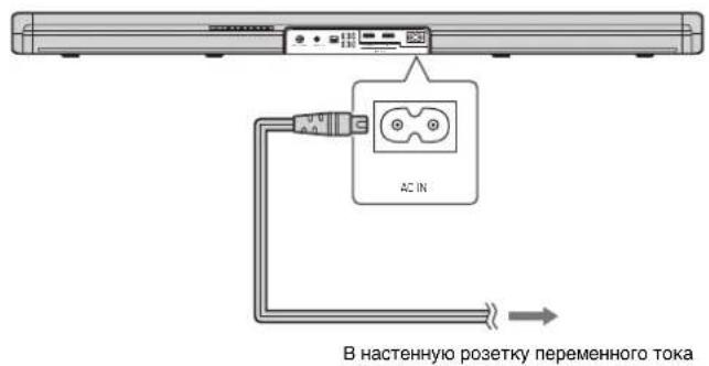 AC IN В настенную розетку переменного тока