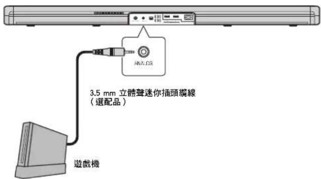 3.5 mm 立體聲迷你插頭纜線 (選配品) 遊戲機