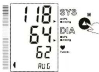 1.18. 64. 62 RUG SYS ■ syst ■ morning DIA ■ syst ■ morning ♥ Pulse In
