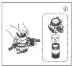 Diagram illustrating a cooking process with labeled steps: boiling, heating, and drying.