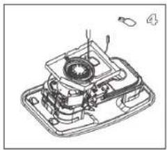 Technical line drawing of a mechanical assembly with gears and components (no text or symbols)