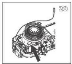 Technical line drawing of a mechanical component with no visible text or symbols