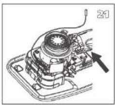 Technical line drawing of a mechanical assembly with no visible text or symbols