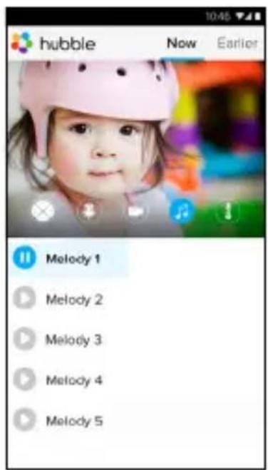 hubble Now Earlier Melody 1 Melody 2 Melody 3 Melody 4 Melody 5