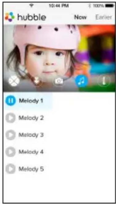 hubble Now Earlier Melody 1 Melody 2 Melody 3 Melody 4 Melody 5