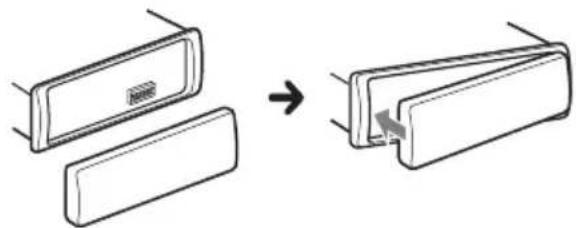 SONY DSX-A202UI - Installazione del pannello anteriore - 1