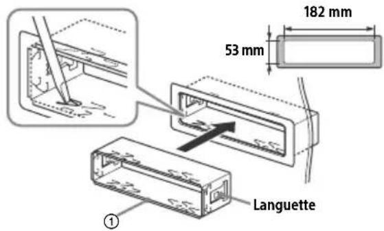 182 mm 53 mm Languette ①