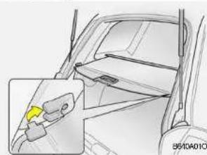HYUNDAI Santa Fe (2005) - CACHE-BAGAGES DE SECURITE DU COFFRE (SI Installé) - 1