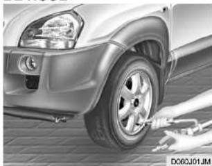 HYUNDAI Tucson (2009) - Couple de serrage d'écrou de roue - 1