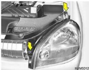 HYUNDAI Tucson (2009) - Phare et feu clignotant avant - 1