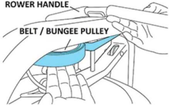 ROWER HANDLE BELT / BUNGEE PULLEY