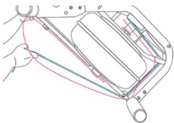 TUNTURI Row 8.1 - Re-attaching the rowing belt - 5