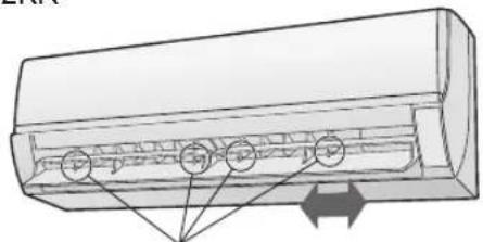SHARP AY-AP9KR - DIRECÇÃO DO FLUXO HORIZONTAL DE AR - 2