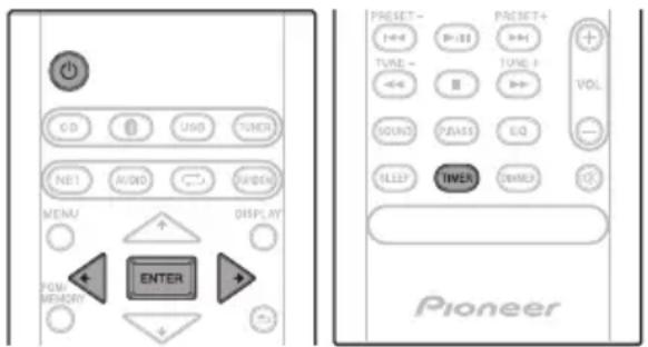 G D USB TIMER NET AUDIO ORDER MENU DISPLAY POM/MEMORY ENTER PIONEER PRESET- I←+ R←H TUBE - <<- TUBE- VOL SOUND PWM3 EQ TIME+ ONM2 OK PIONEER