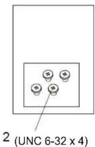 2 (UNC 6-32 x 4)