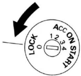 LOCK 1 2 3 4 ACC ON START