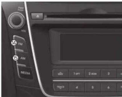 HYUNDAI Elantra GT (2016) - Bloc audio (sans BT) - 1