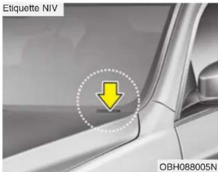 Etiquette NIV OBH088005N