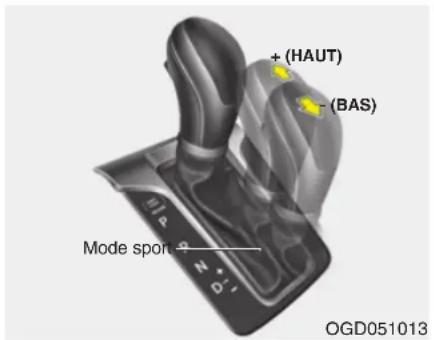 + (HAUT) - (BAS) Mode sport OGD051013