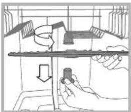 HOTPOINT LTF 11T123 EU - Cleaning the sprayer arms - 1