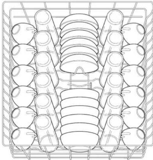 FRIGIDAIRE FGHD2465NW - Chargement du panier supérieur - 2
