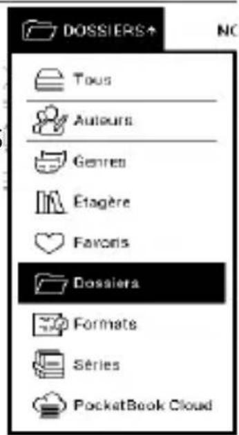 DOSSIERS+ Tous Auteur Genres Etagère Favons Dossier Formats Séries PocketBook Cloud