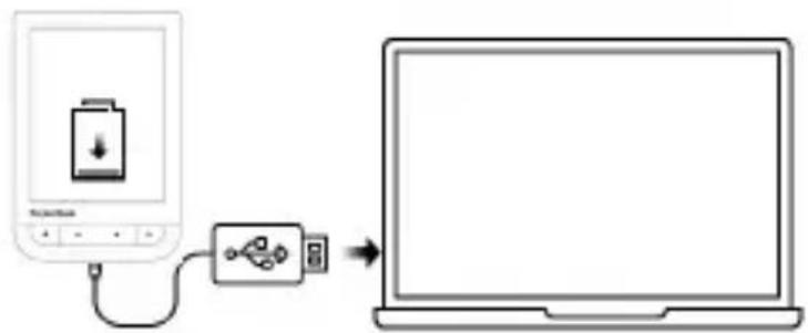 POCKETBOOK Touch HD - CHARGEMENT DE LA BATTERIE - 1
