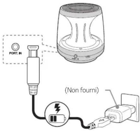 LG PH1R - Raccordement de l'adaptateur secteur - 1