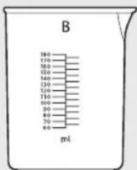 B 180 170 160 150 140 130 120 110 100 90 80 70 60 ml