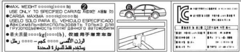 ●MAX. WEIGHT 0000kg(0000lb) USE ONLY TO SPECIFIED CAR(MXK 车型) (A型) (B型) ●CARGA MAXMA 0000kg(0000lb) USELO SOLO PARA EL VEHICULO ESPECIFICADO ●MAXCIMINARY ACPOZOBATE TOLYKO DLA ●GRY3OPDEEMNOCY 0000kg DANHOGO AUTOMOBIYA ●最大质量 0000kg(0000lb),仅适用于指定车型 ●###-###-###-###-###-###-###-###-###-###-###-###-###…