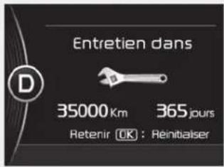 Entretien dans 35000 Km 365 jours Retenir [OK] : Reinibalser