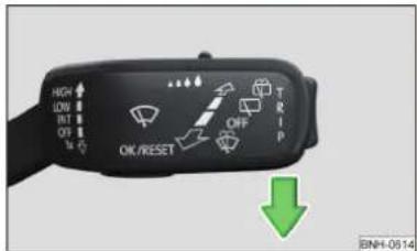 HIGH LOW INT OUT OK/RESET OFF TRIP ↓ BINH-0614