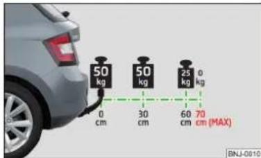 50 kg 0 cm 50 kg 30 cm 25 kg 60 cm 70 cm (MAX) 0 kg BNJ-0810