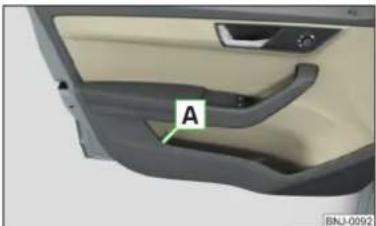 SKODA Fabia (2017) - Emplacement pour la veste réfléchissante - 1