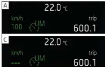 A km/h 100 LIM trip 600.1 C km/h --- LIM trip 600.1