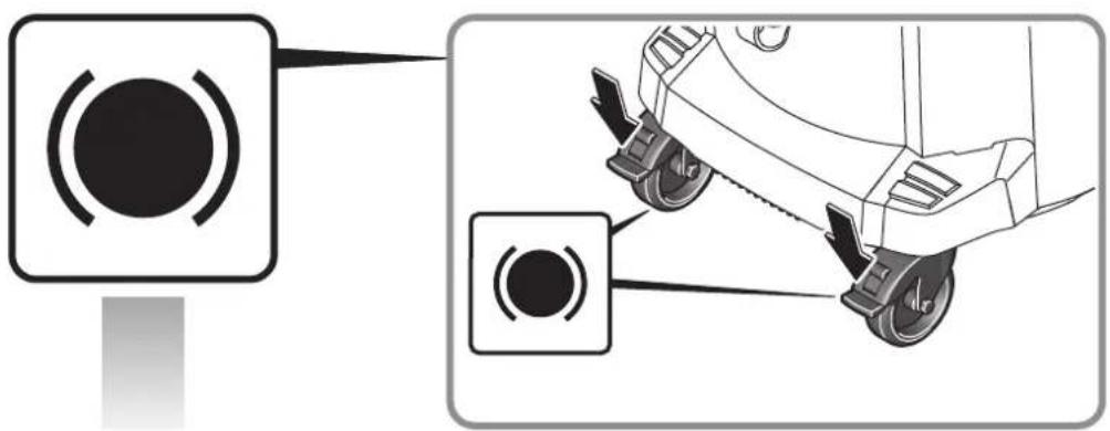 Diagram showing a circular traffic sign and a car's sensor mechanism with labeled components
