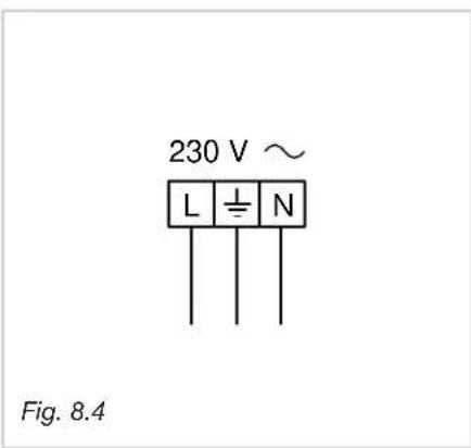 230 V ~ L ± N Fig. 8.4