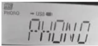 PHONO → USB PHONO